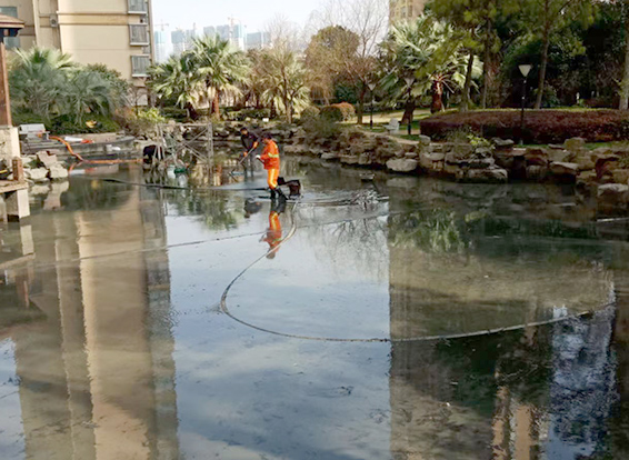 泗县景观池淤泥清理